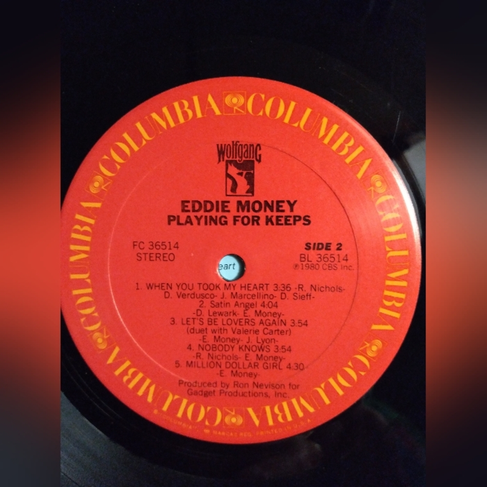Eddie Money Album " playing For Keeps" - Picture 2 of 5